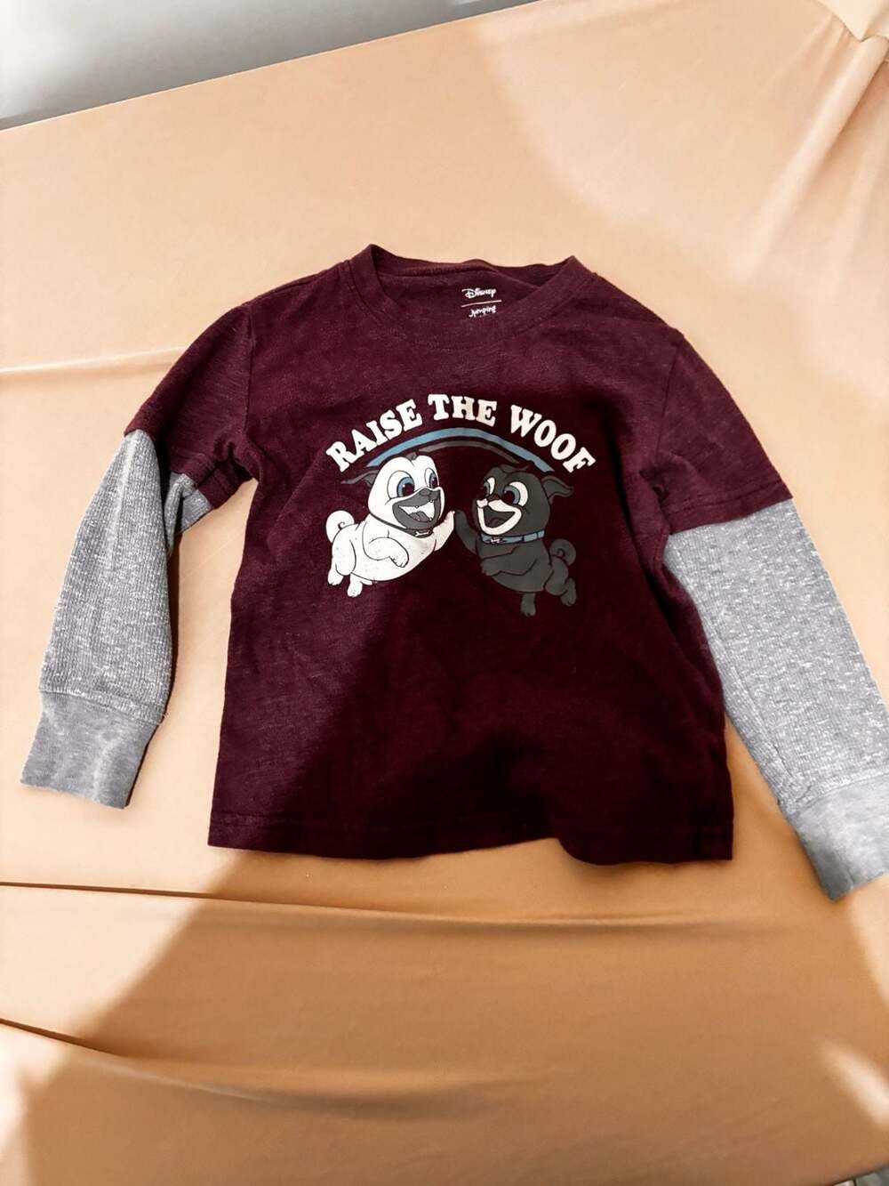 Disney Puppy Dog Pals Jumping Beans Boy Skater Thermal Long-sleeve Shirt 4T Plum